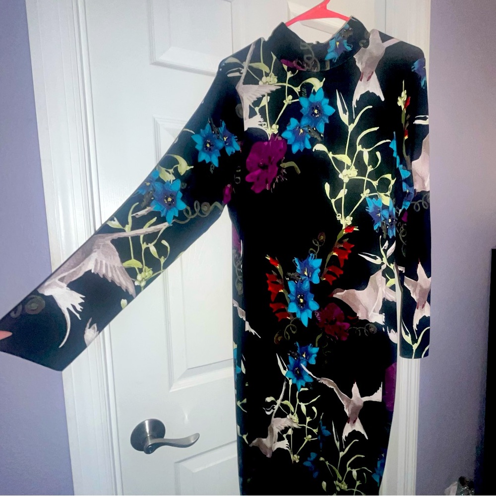 Ladies High neck long sleeve dress